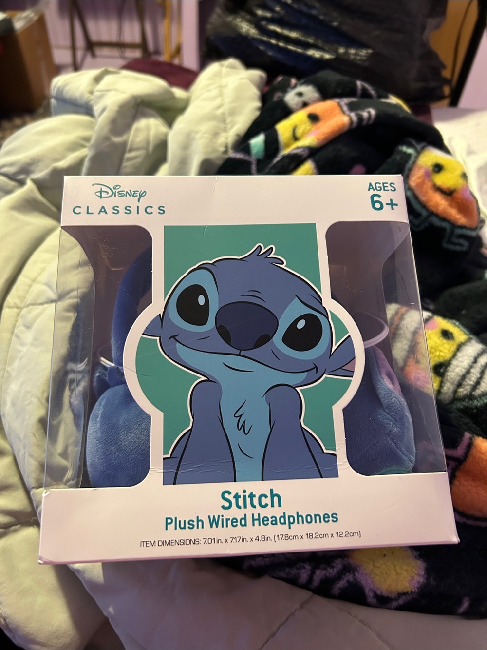 Disney Classics Stitch Plush Wired Headphones - Blue